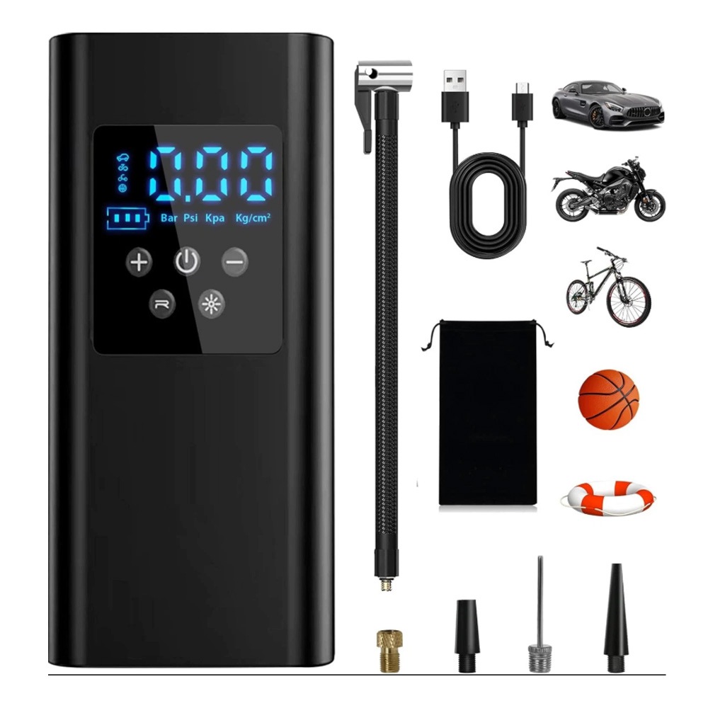 Bezdrátová elektrická vzduchová pumpa 2000 mAh, 12 V