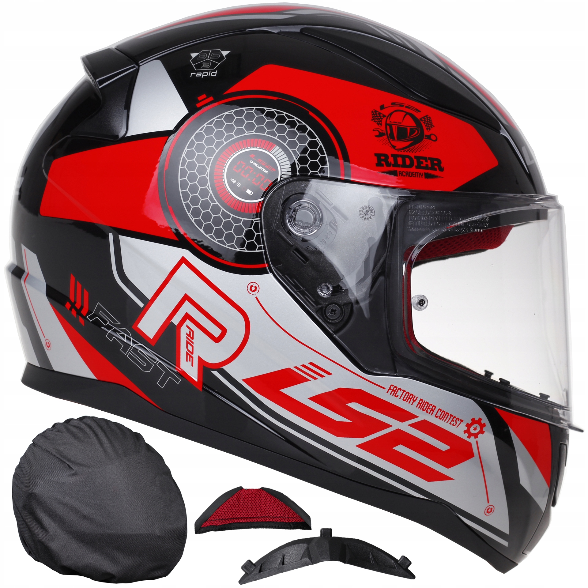 

LS2 FF353 Rapid Kask Motocyklowy Stratus Silver