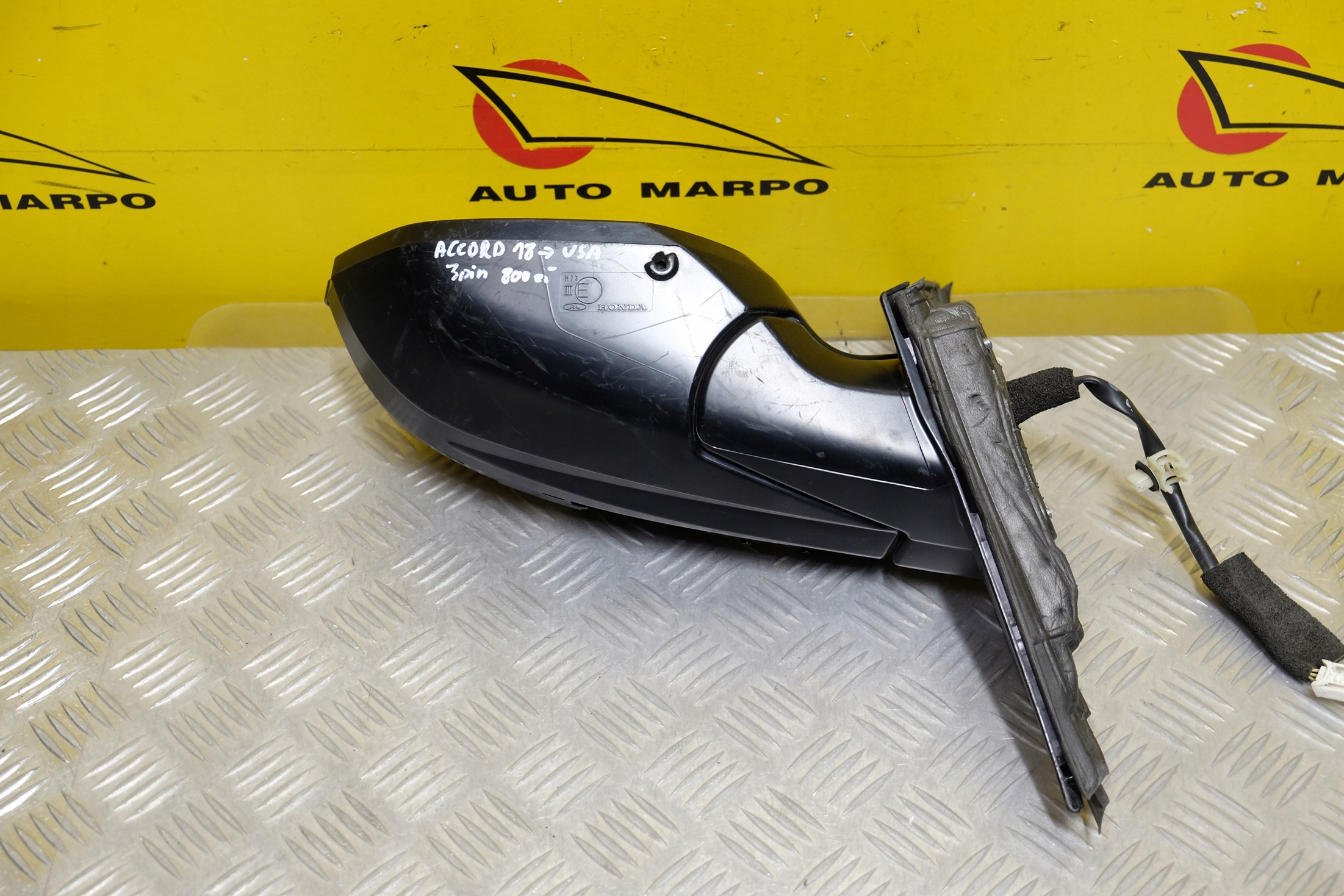 HONDA CIVIC X 2017- LUSTERKO ZEWNĘTRZNE LEWE USA Kolor do lakierowania