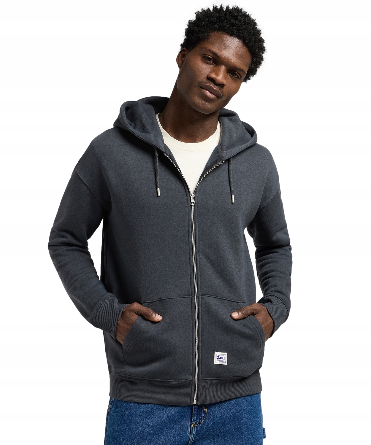 Lee Ww Full Zip Hoodie 112372356 Mikina černá M