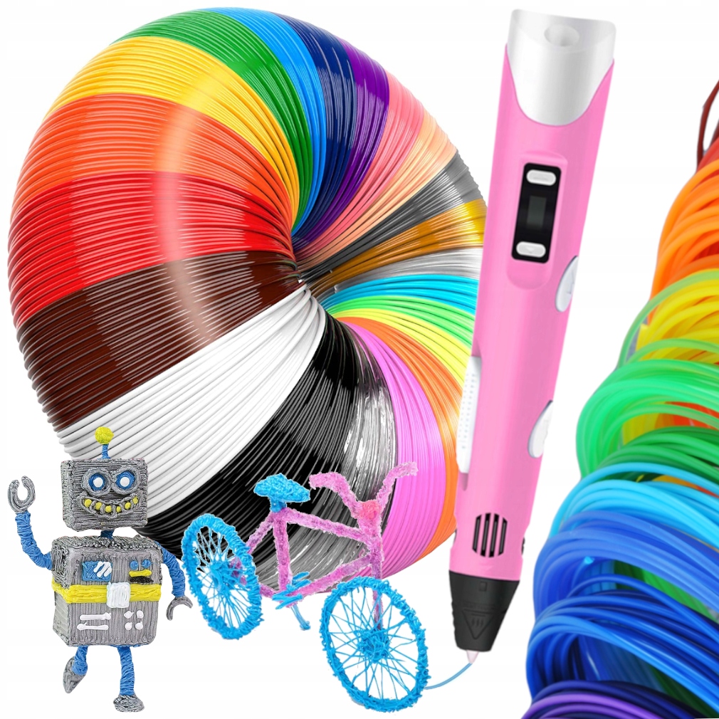 

Długopis Drukarka 3D Pen Zestaw +wkłady 410 Metrów