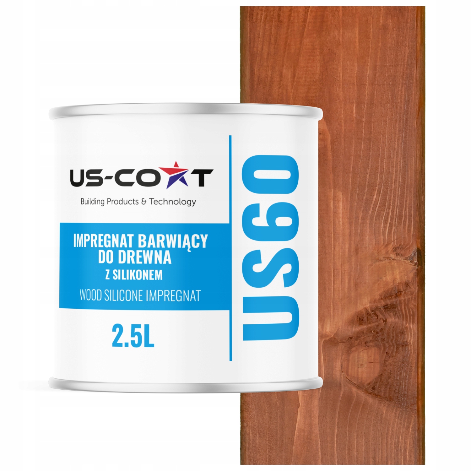 Impregnace Na Dřevo Extra Barva Se Silikonem Chron Trvanlivý Ořech Světlý 2,5L