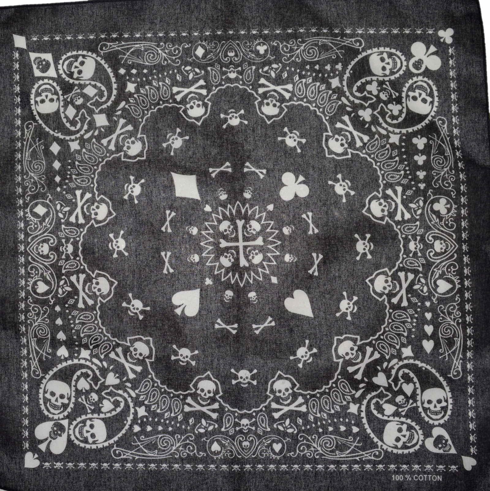 BANDAMKA chustka BANDANA bawełna czaszki 53x53 Marka inna