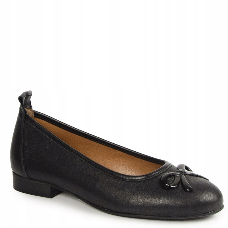 Laroni 2985 Černé Kožené Baleríny 37