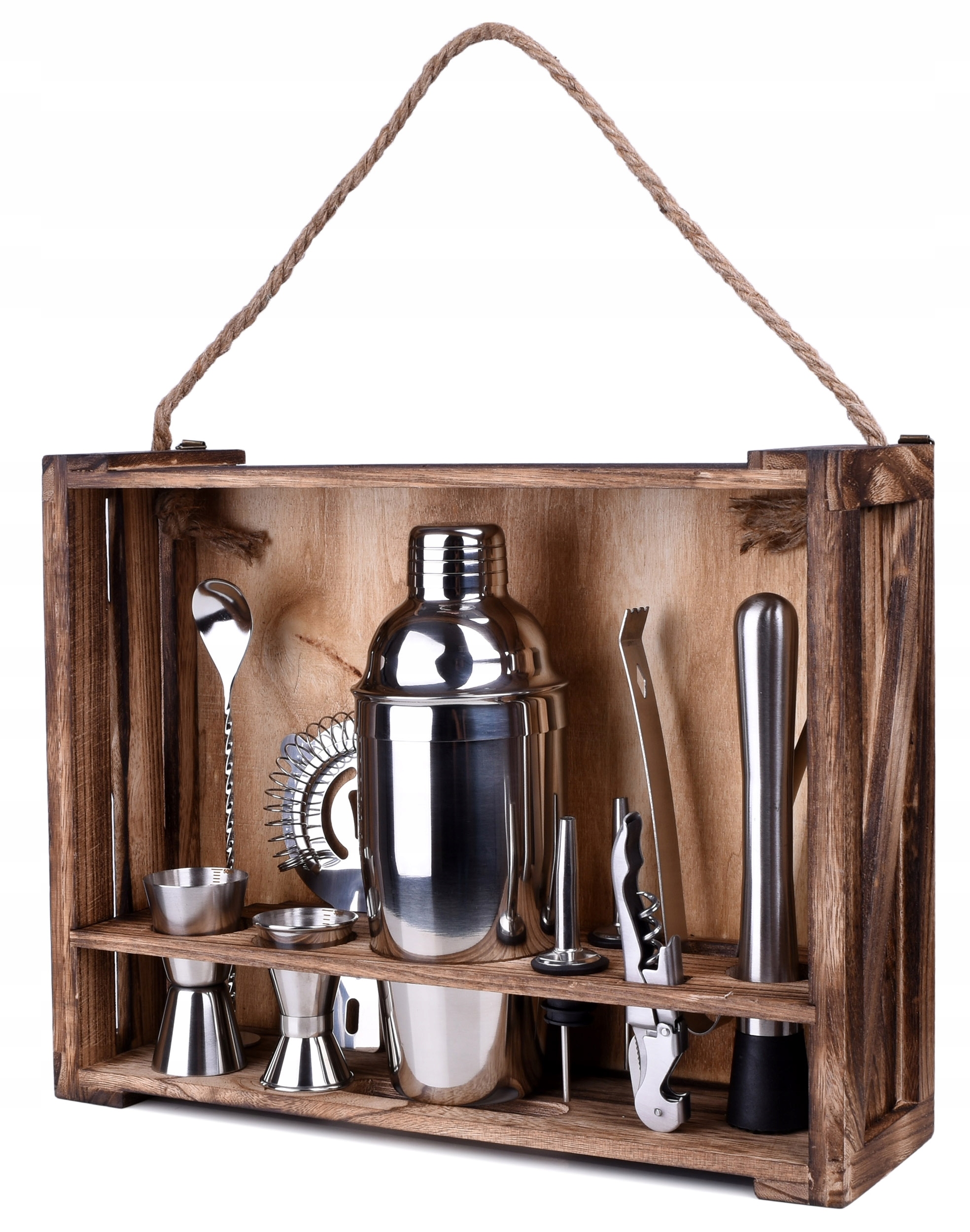 Barmanský Set Na Koktejlové Nápoje Shaker Šejker 550 ml Dárek Na Vánoce