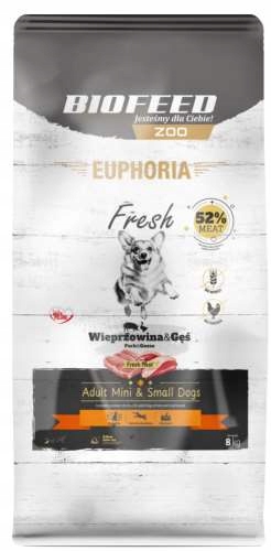 Levně Euphoria Fresh s vepřovým a husím masem Xs/s 8 kg