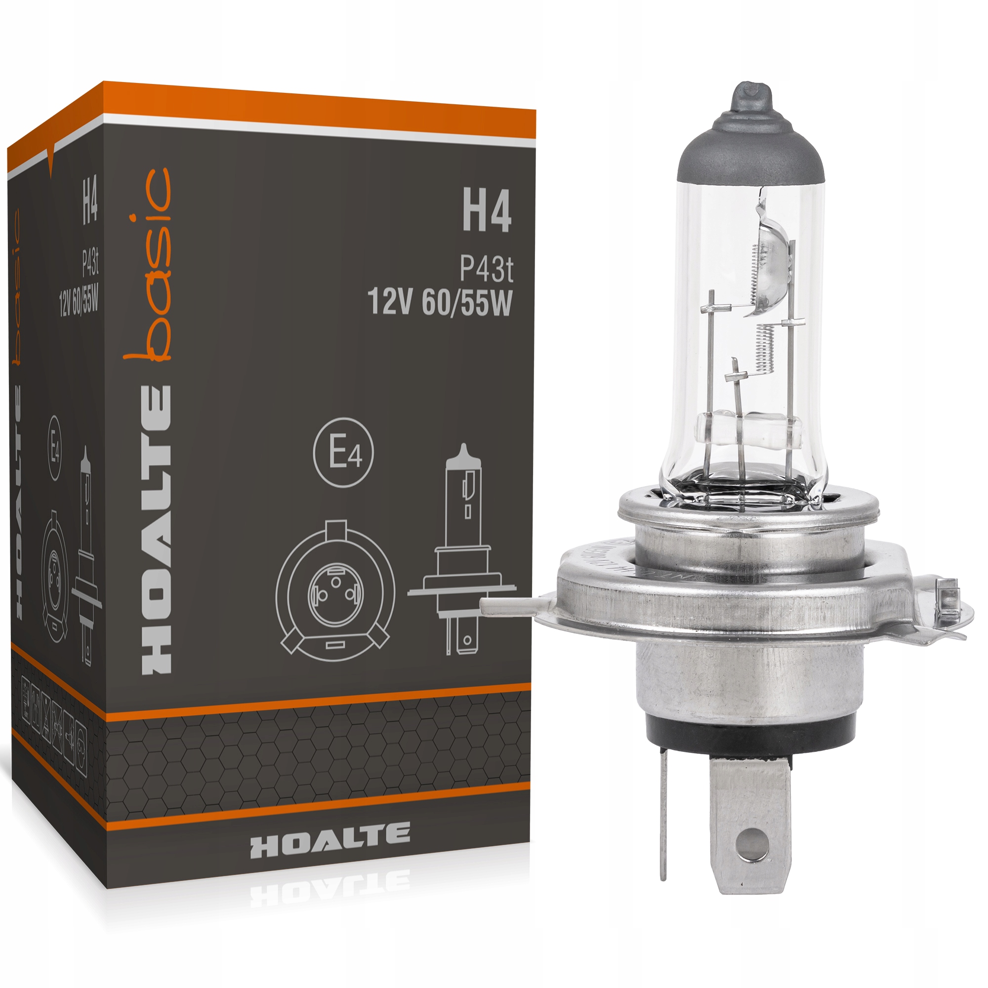 

Żarówka H4 Hoalte 12V P43t 60/55W halogenowa 1 szt