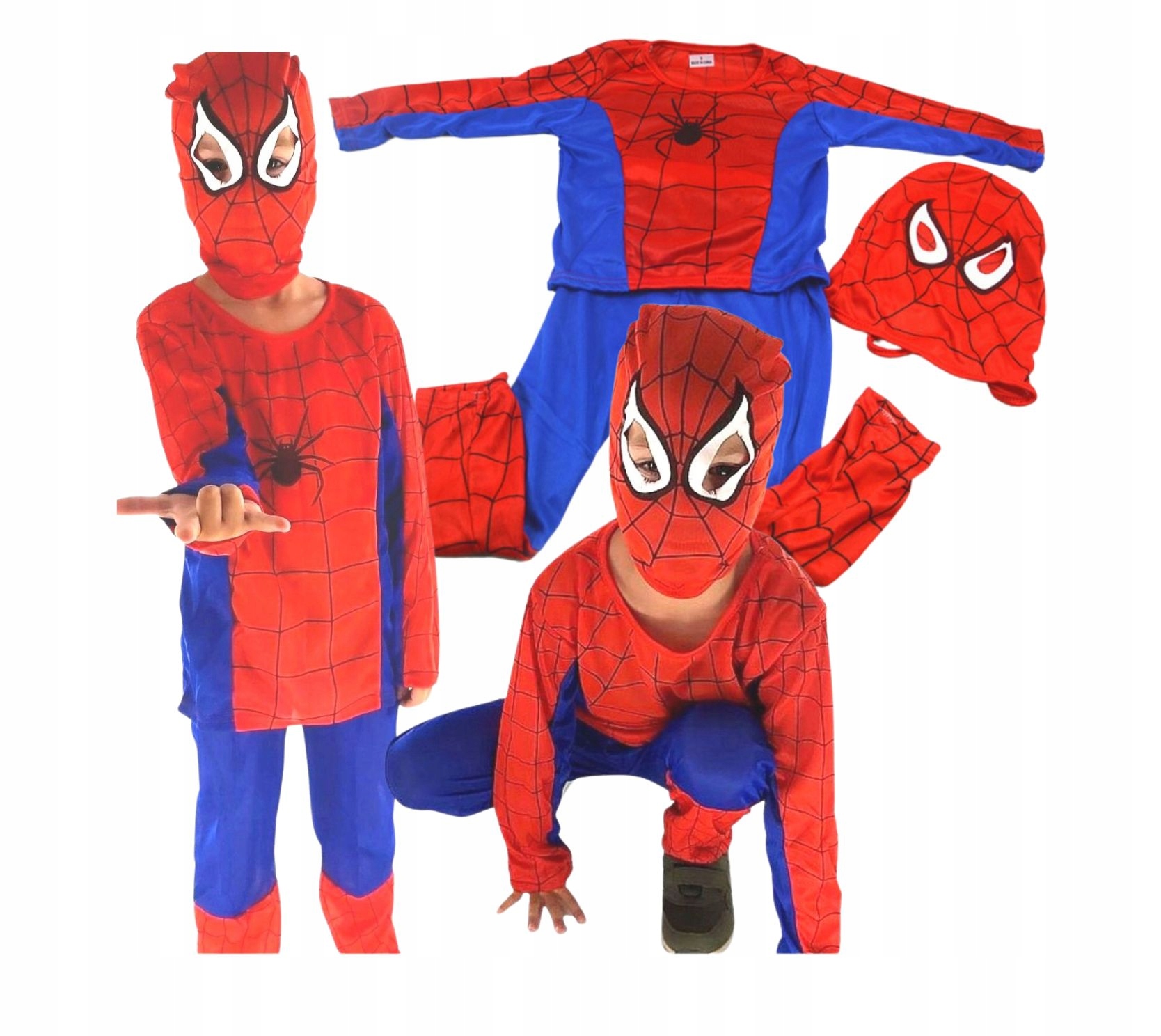 

Spiderman Strój Przebranie Kostium Karnawał r128 L