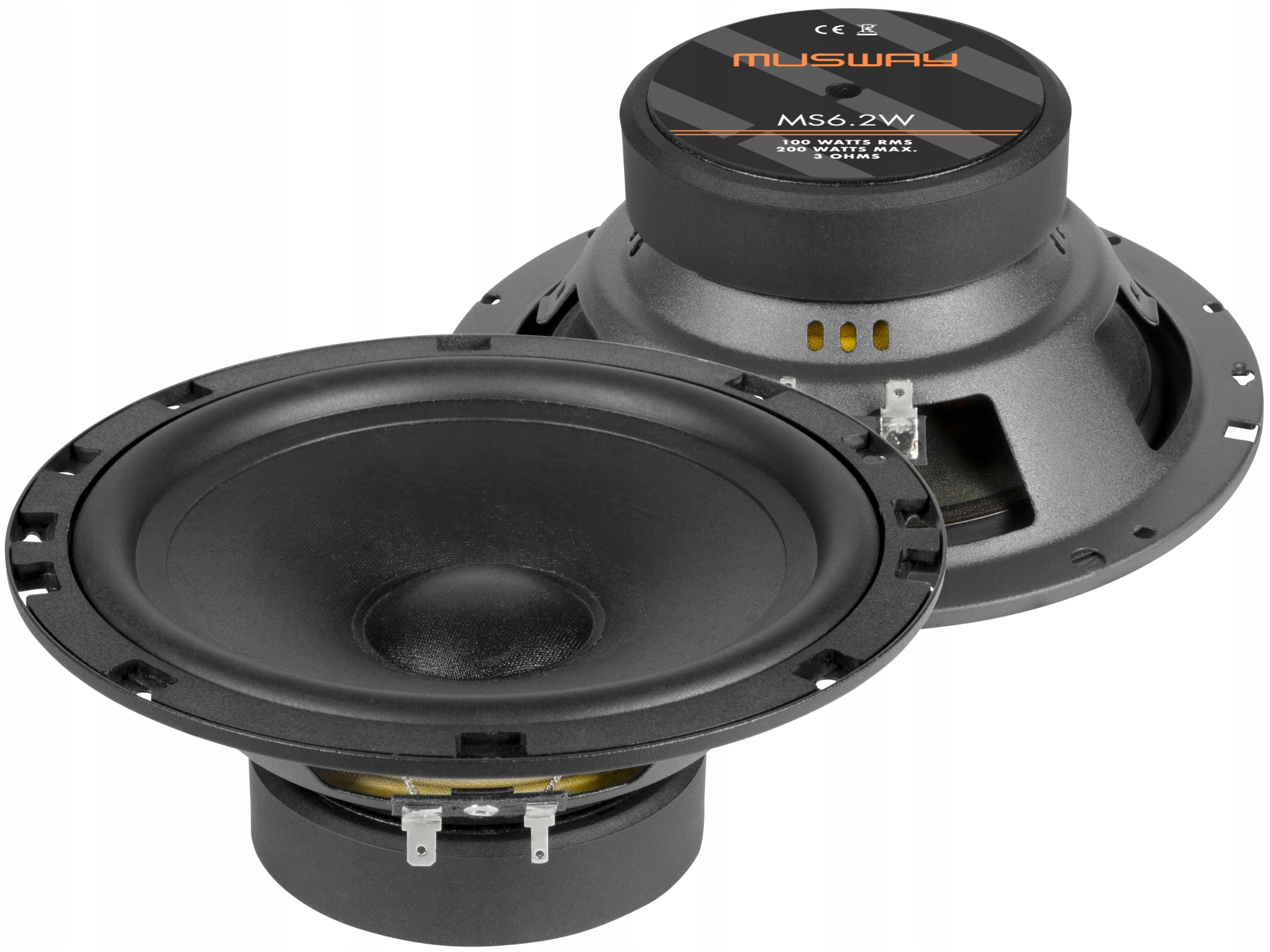 Musway MS6.2W – středobasové reproduktory Woofery 100W Silný Zvuk