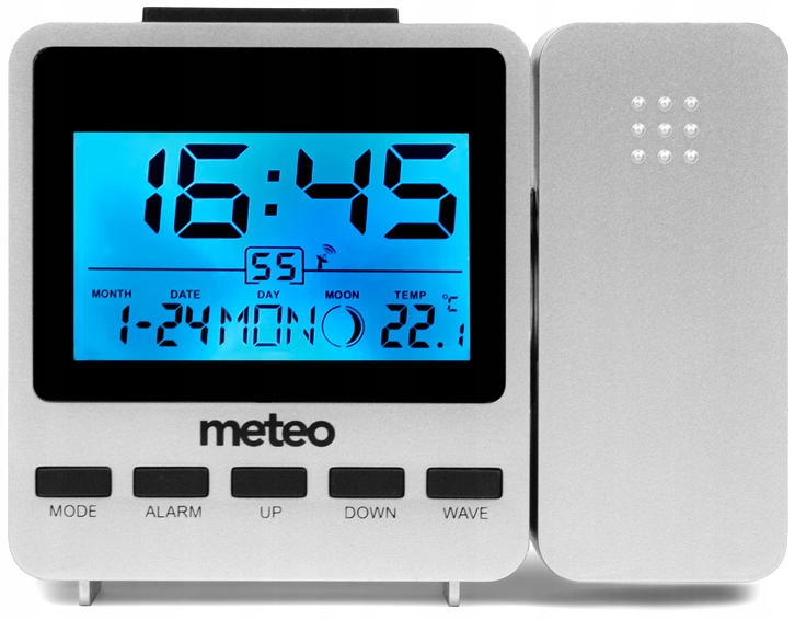 ZEGAR Z PROJEKTOREM BUDZIK STACJA POGODY DCF Kod producenta ZP9