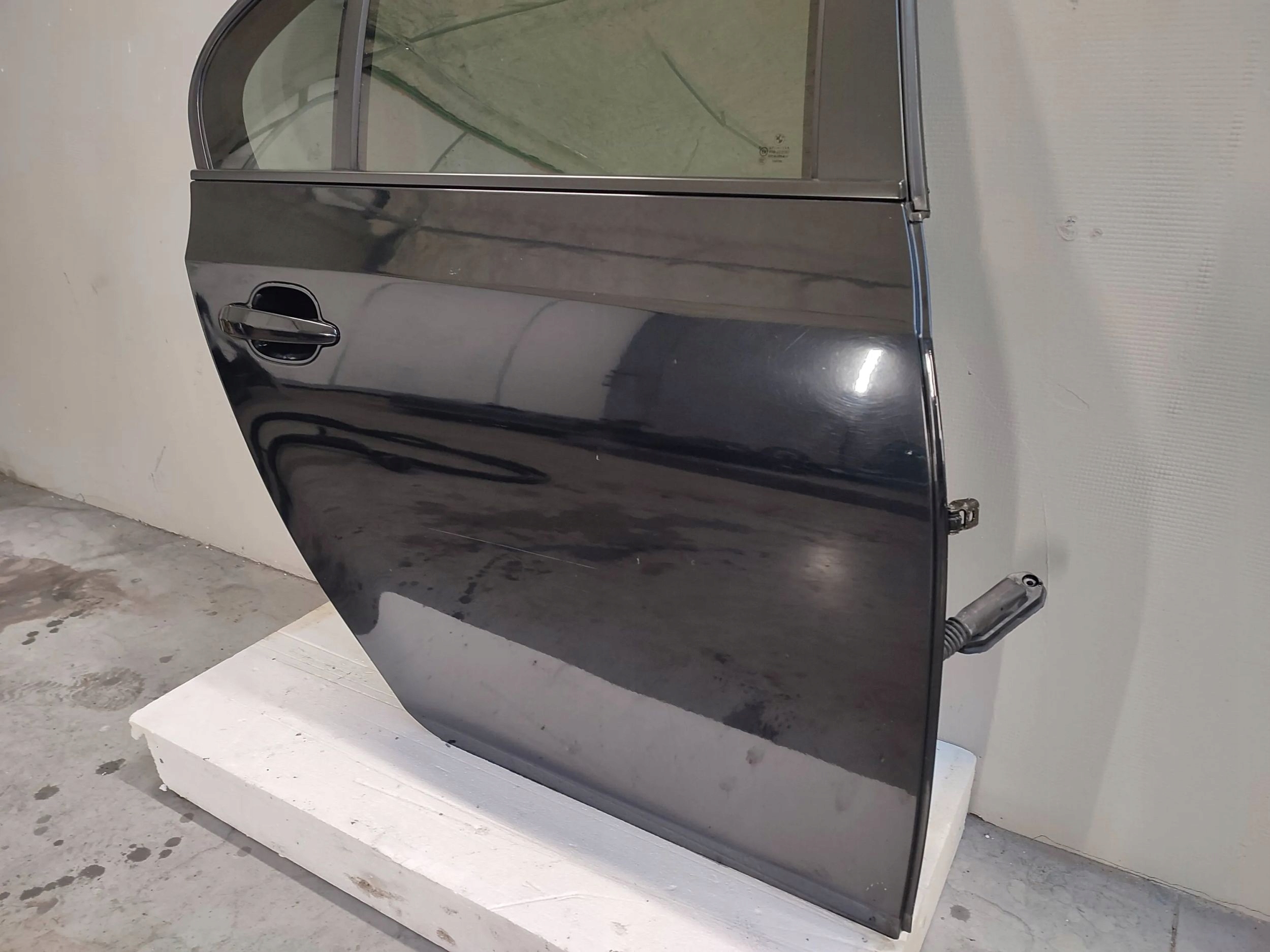 Tür rechts heck BMW 5 E60 Carbonschwarz Metallic (416)