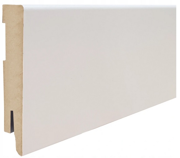 

8 cm Listwa Przypodłogowa Mdf Biała formatowana