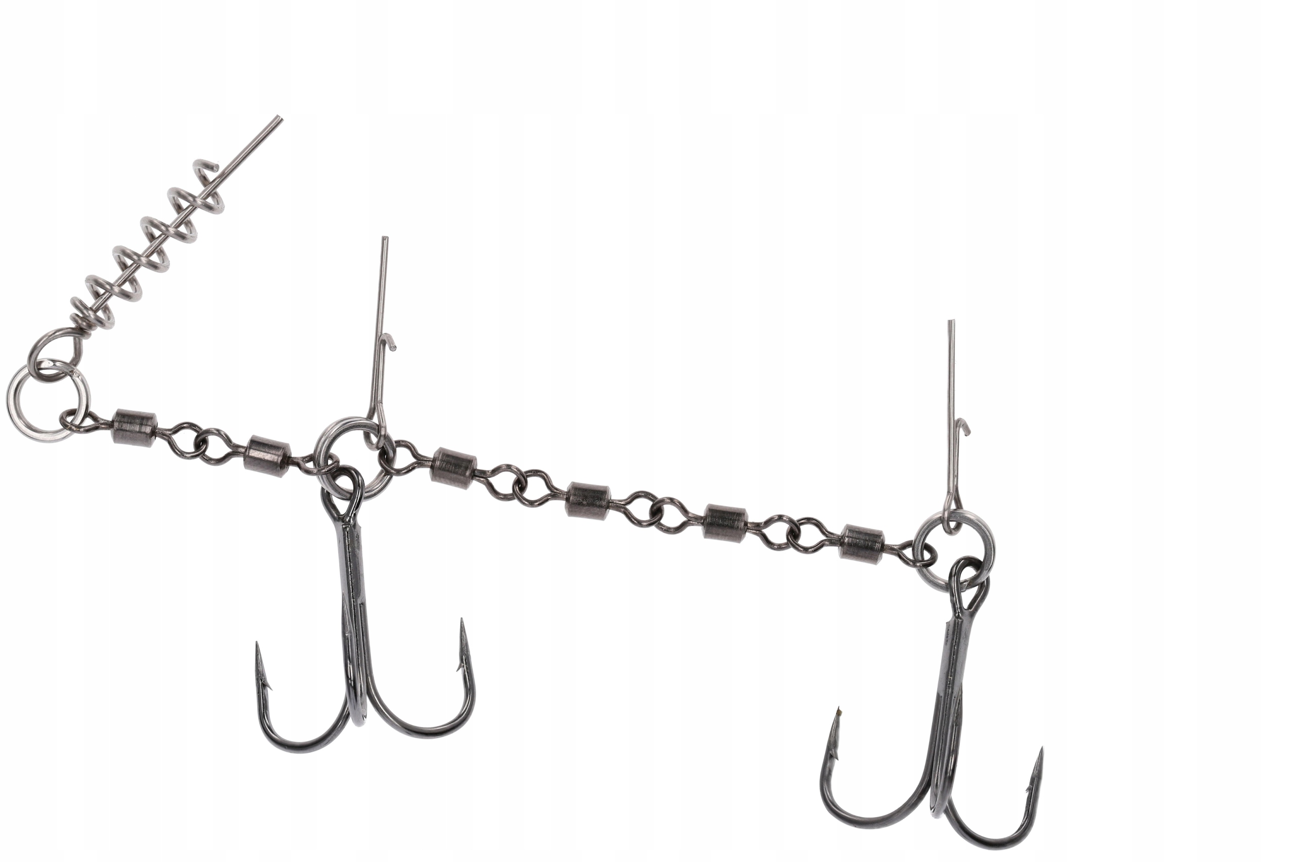 MIKADO DOZBROJKA Z KRĘTLIKÓW JAWS DOUBLE EVO STINGER 25kg kotwice nr 1/0 -