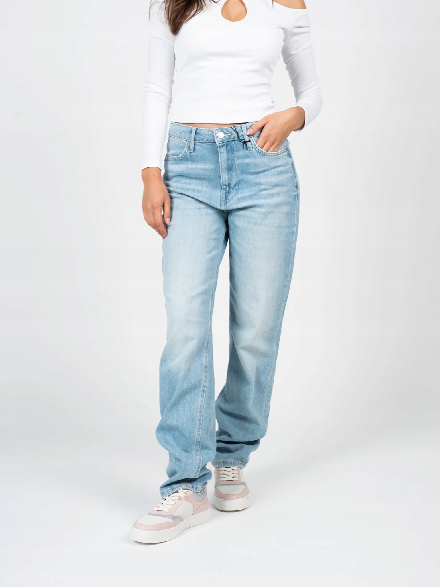 Guess Dámské Džínové Kalhoty Modré Dlouhé Rovné 26 Gga