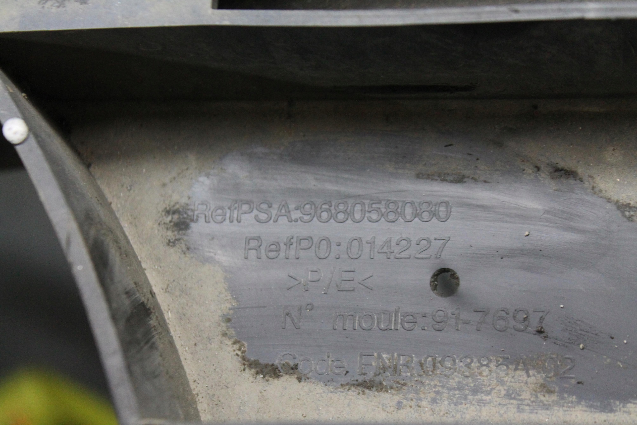 sider pillar of a bumper front 968058080 PARTNER II BERLINGO II 08-12