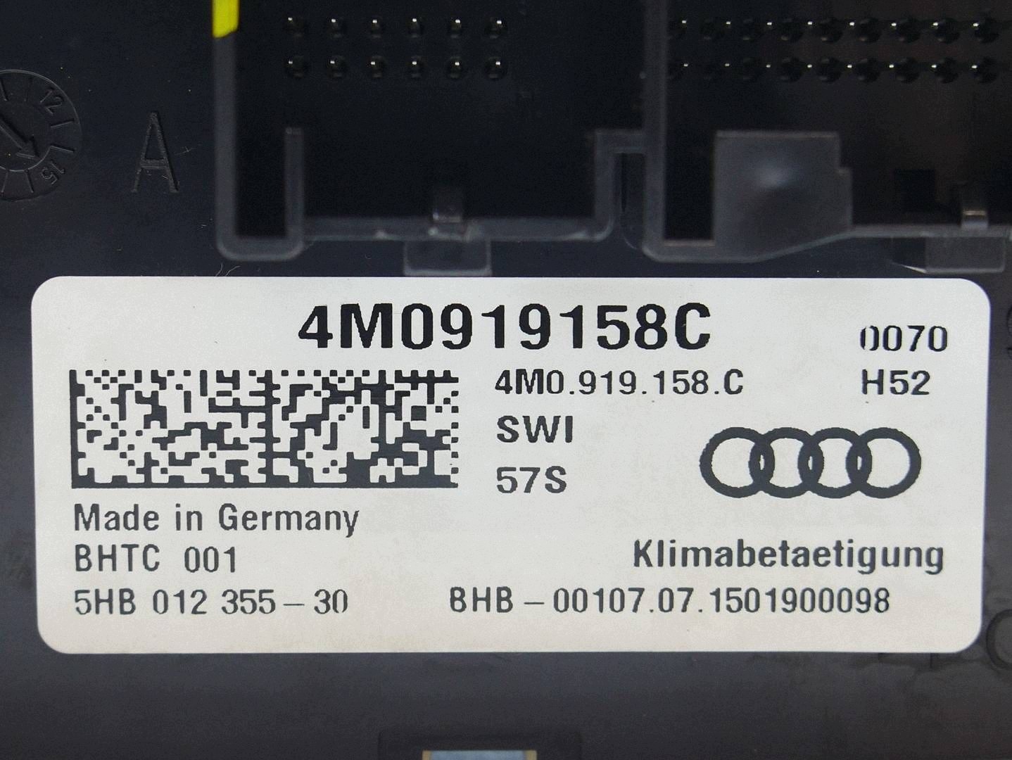 PANEL szellőző klíma hátsó hátsó AUDI Q7 4M 4M0919158C