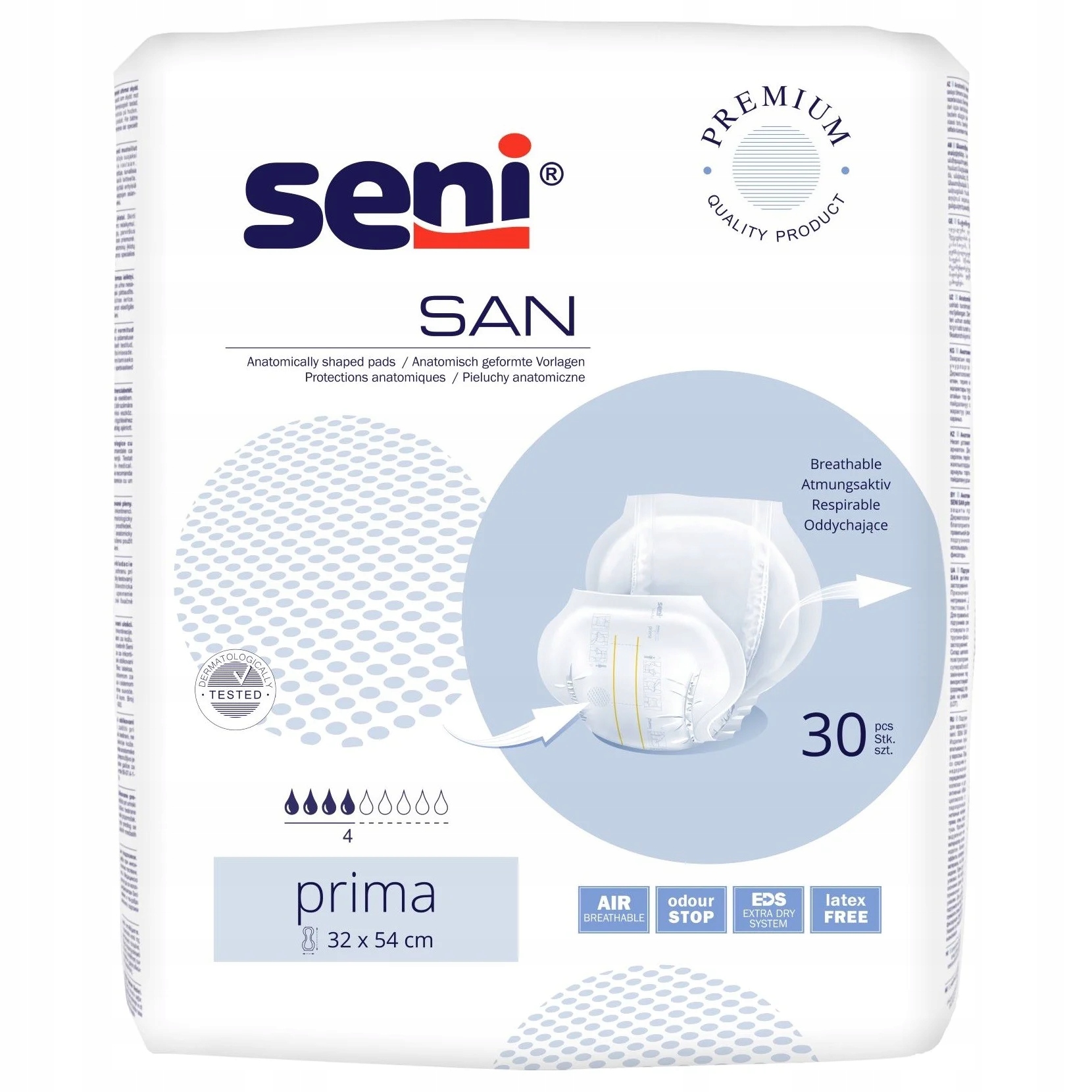

Seni San Prima Pieluchy anatomiczne 30szt 32x54cm