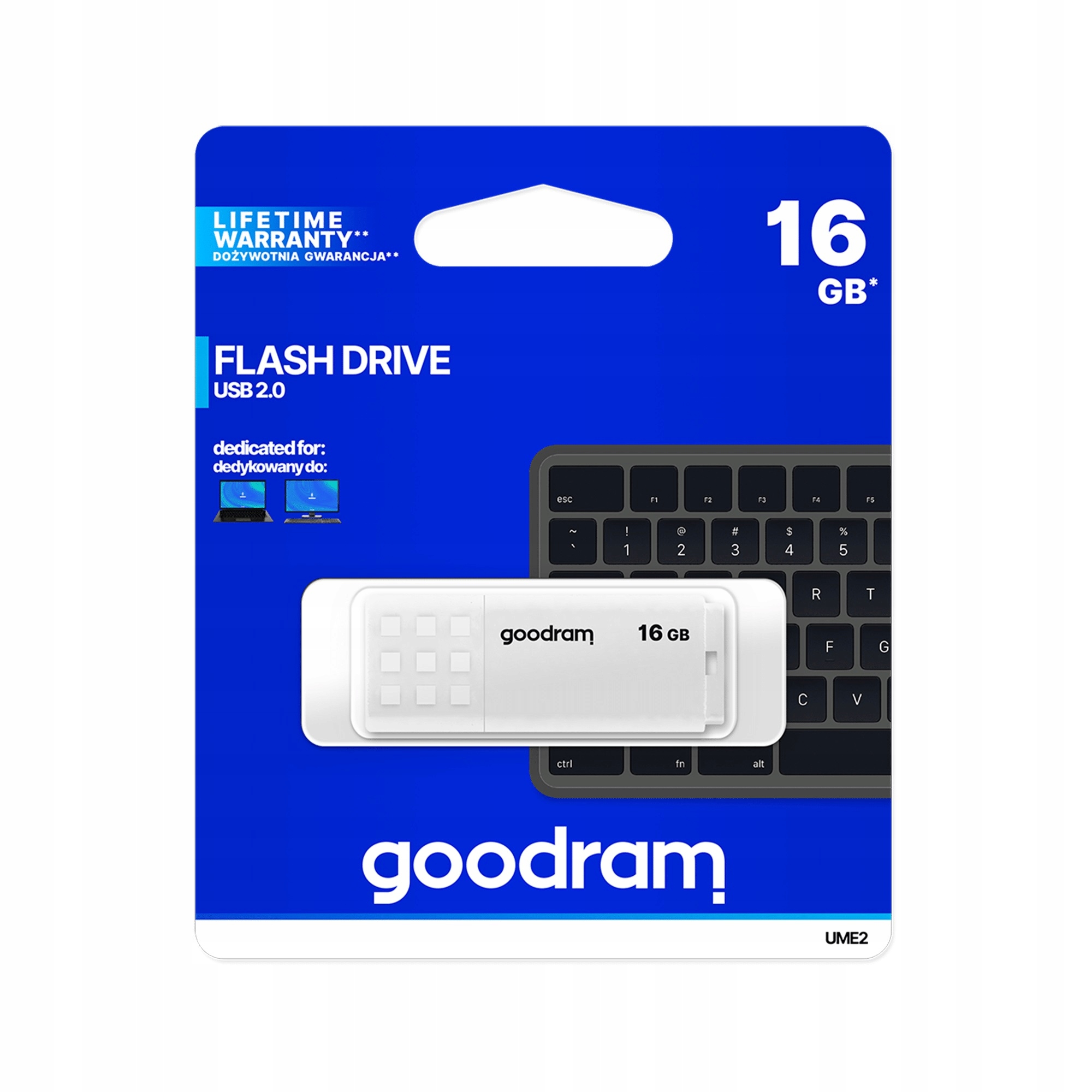 Pendrive Goodram Usb 2.0 16GB fehér TGD-UME20160W0R11