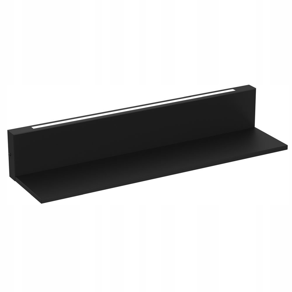 Čierna polica s podsvietením Shelf 296 Luminex