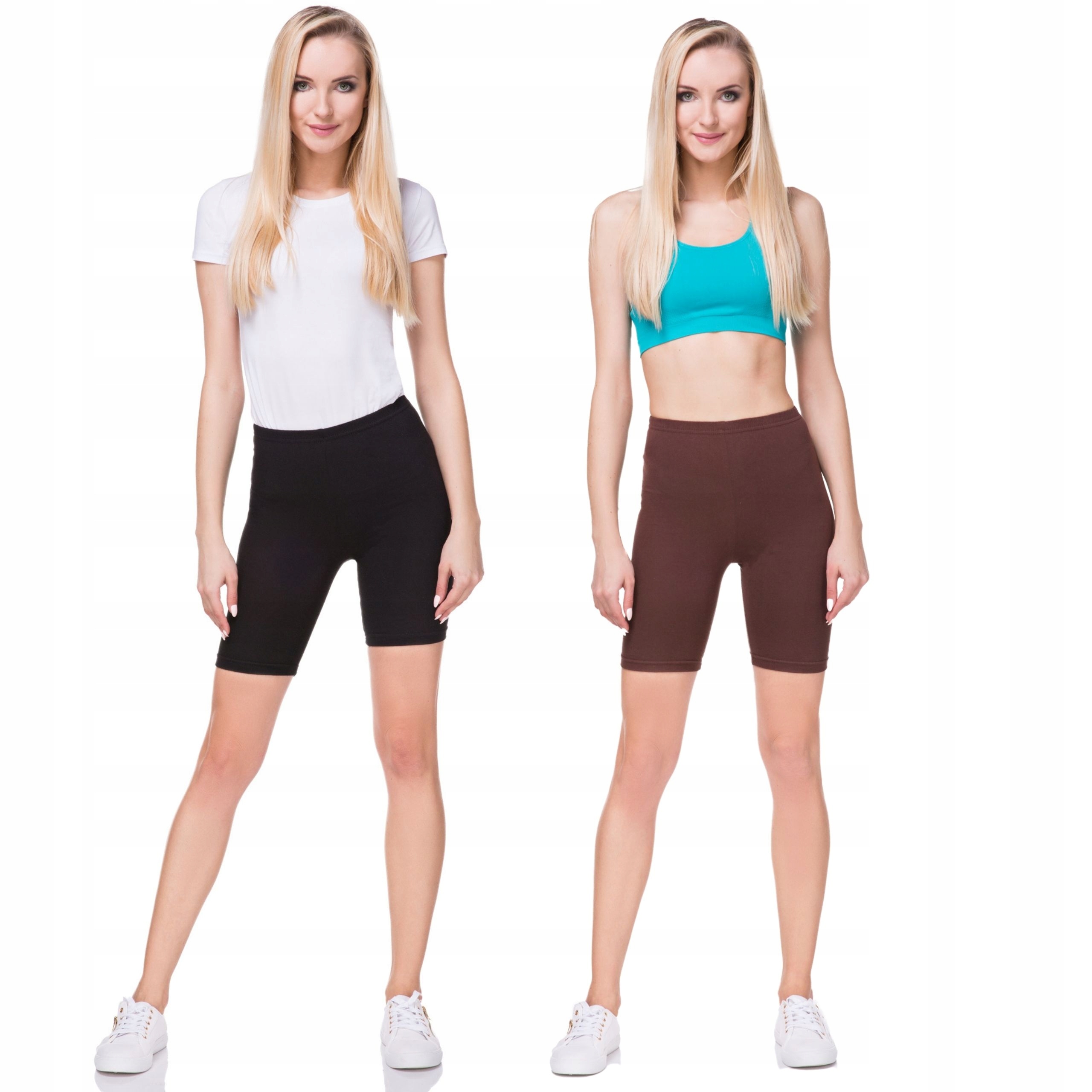 

Dwupak Damskich Kolarek Bawełniane Legginsy 2XL