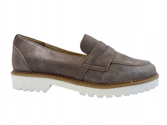 béžové dámské polobotky z kůže Karino 37