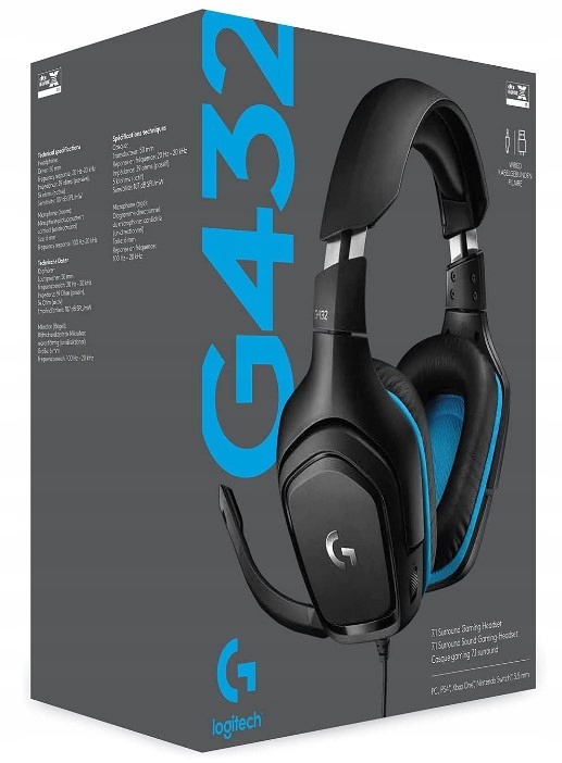 

Słuchawki Logitech G432 Surround Sound Gaming