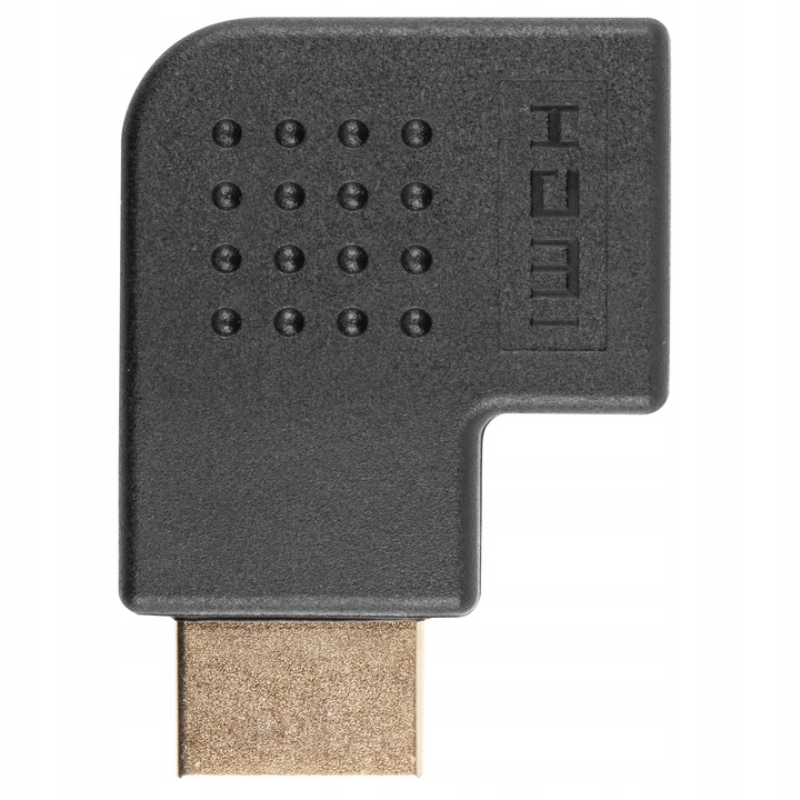 Adapter przejściówka HDMI (M) HDMI (F) kąt lewo Zastosowanie Video
