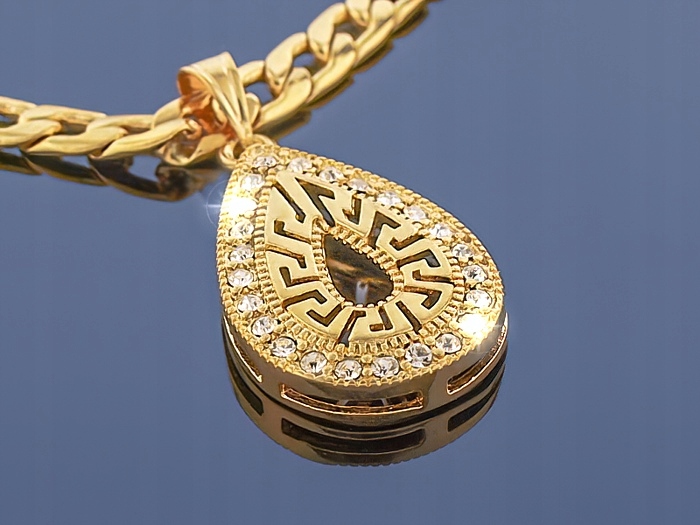 

Ekskluzywna złota zawieszka z łańcuszkiem 14k