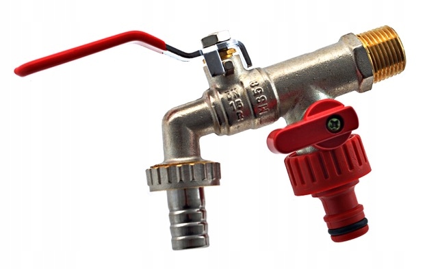 

Zawór Wypływowy Podwójny Ogrodowy 1/2x3/4x3/4 Kran