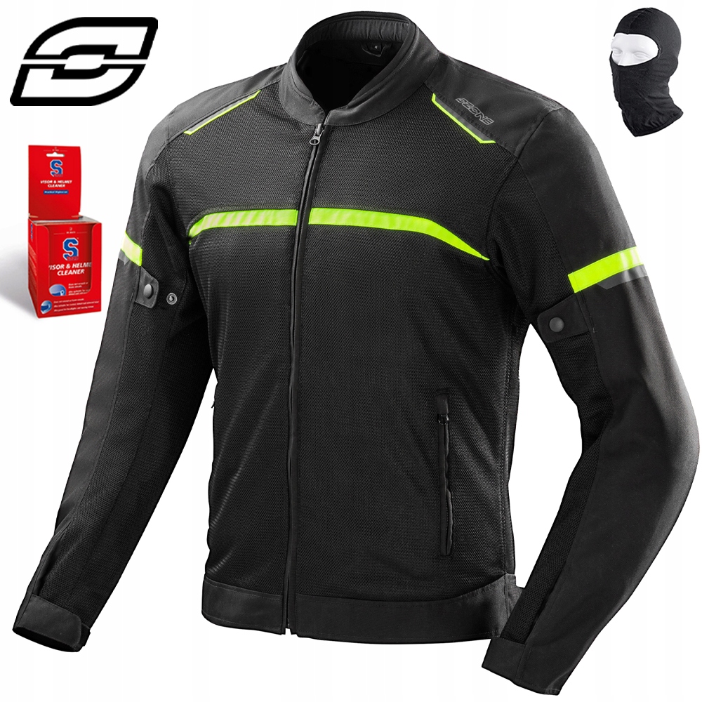 Motocyklová Bunda Ozone Neo Textilná Čierna Vetraná Chrániče