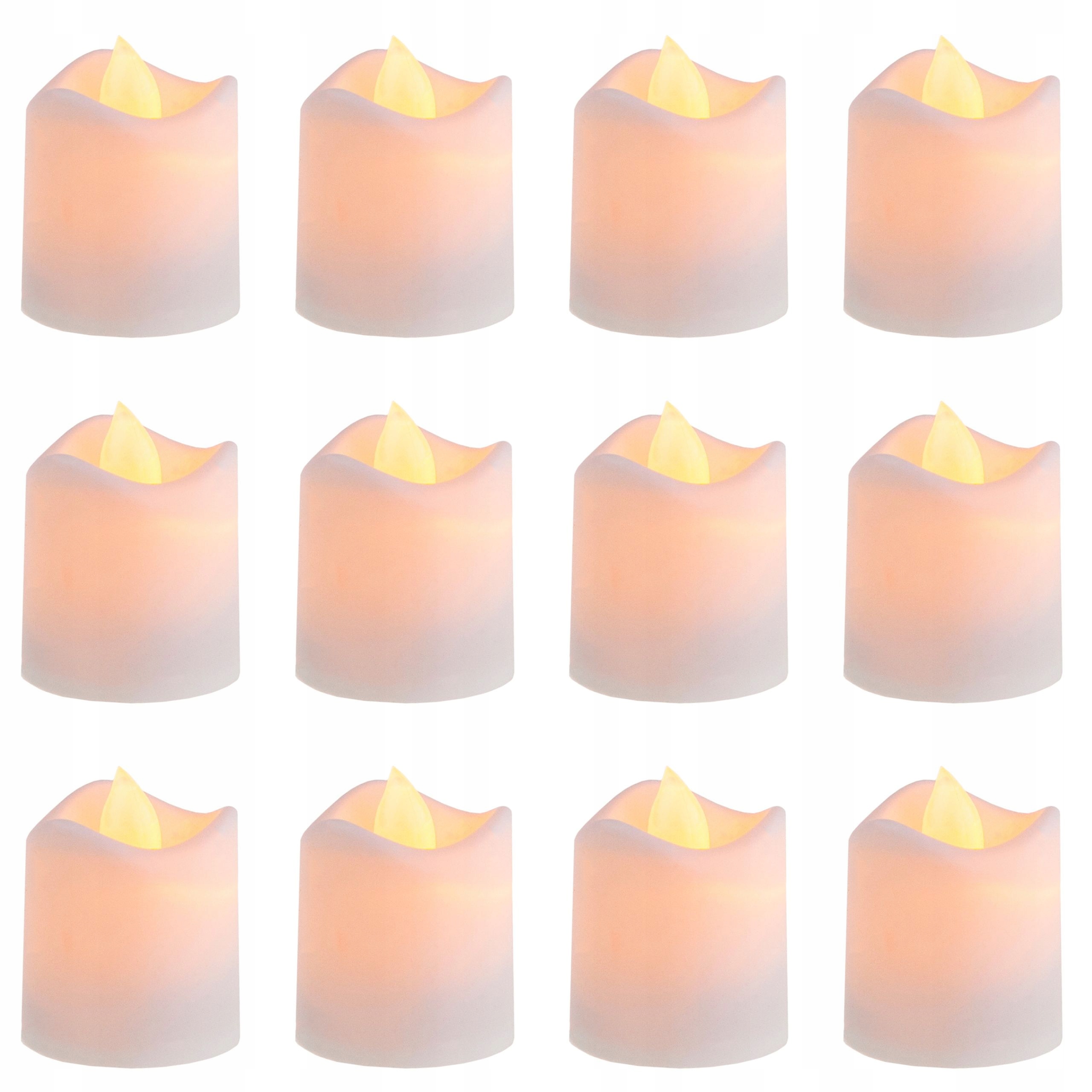

12x Świeczka Led Lampka Wkład Do Znicza Tealight