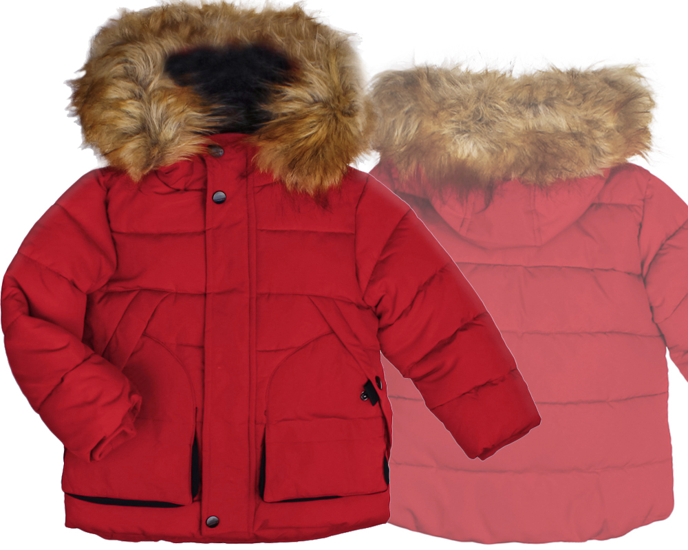 

Parka czerwona Kurtka futerko Zimowa 4 98/104