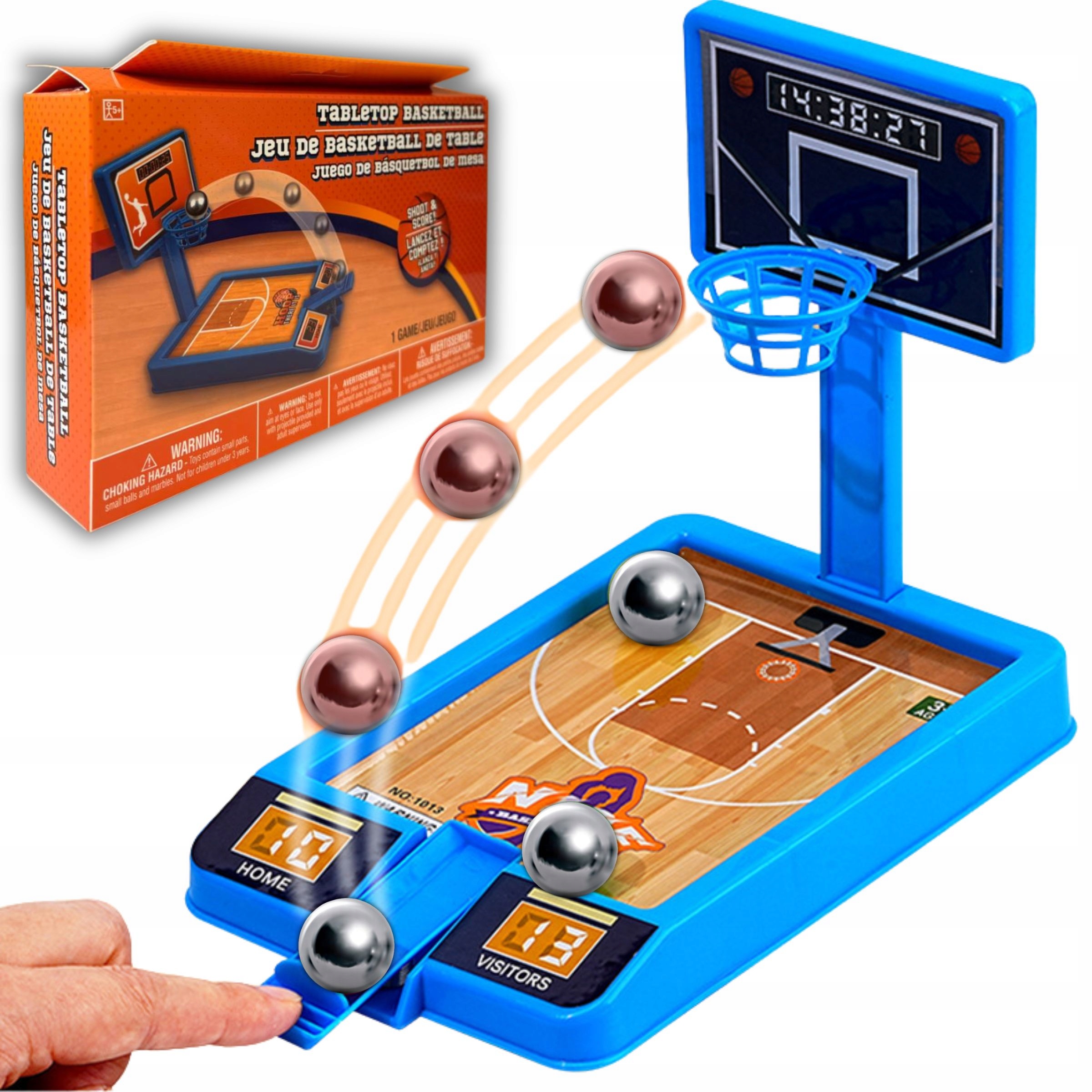 GRA KOSZYKÓWKA ZABAWKA DO GRY W KOSZA KOSZYKARSKA MINI KOSZYKÓWKA ZRĘCZNOŚĆ