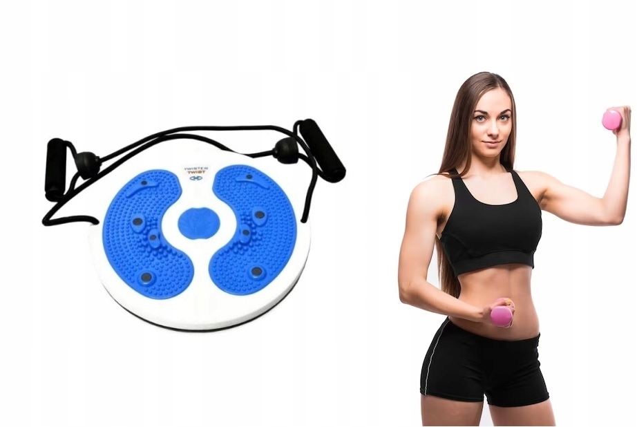 TWISTER OBROTOWY Z LINKAMI DO ĆWICZEŃ BRZUCHA MAGNES MASAŻER STÓP PREZENT EAN (GTIN) 3478920914917