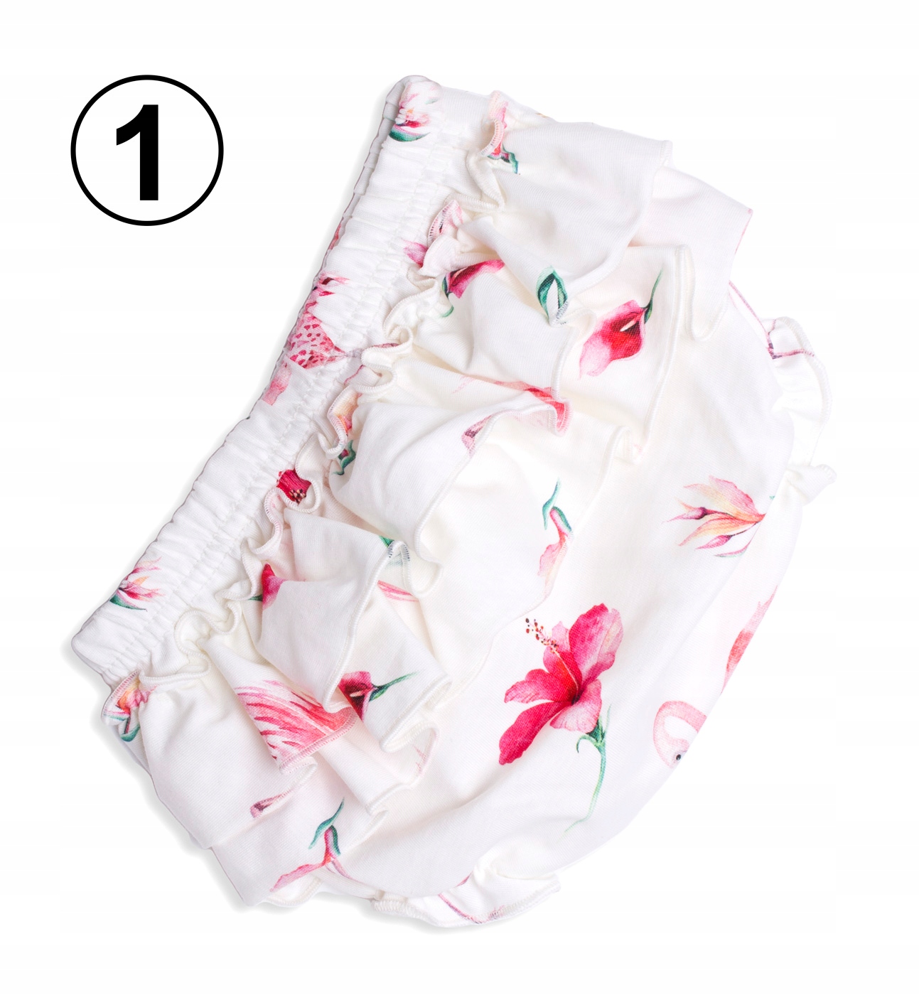 Bloomersy z falbankami dla niemowląt roz. 68/74 Marka Fabryka Bodziaków