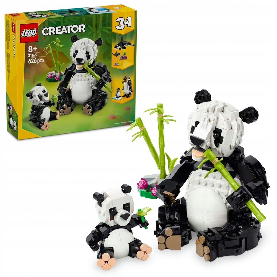 Lego Creator 3v1 31165 Divoká zvířata: Pandí rodinka