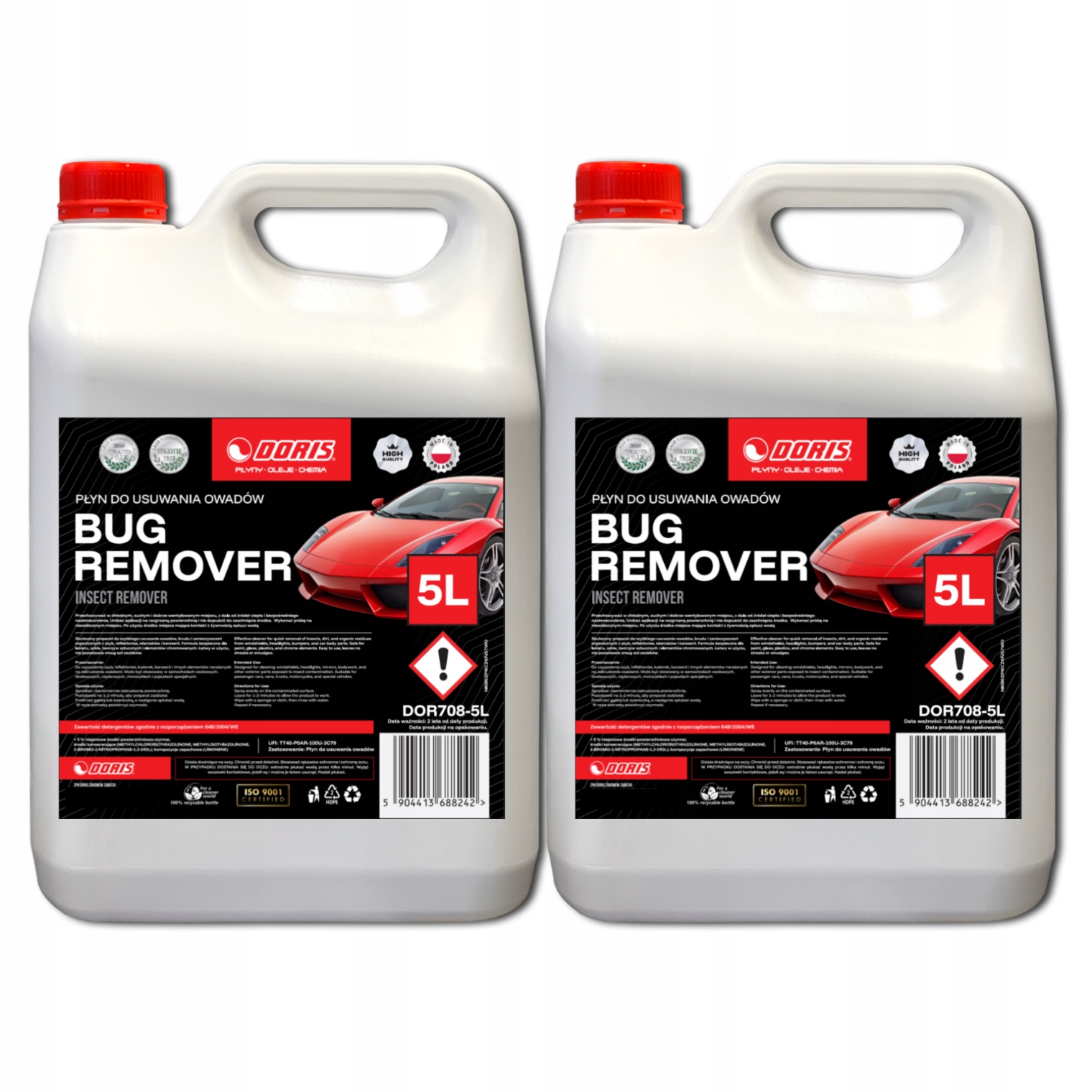 Bug Remover Odstraňovač hmyzu Doris 10L Sada 2ks x 5L