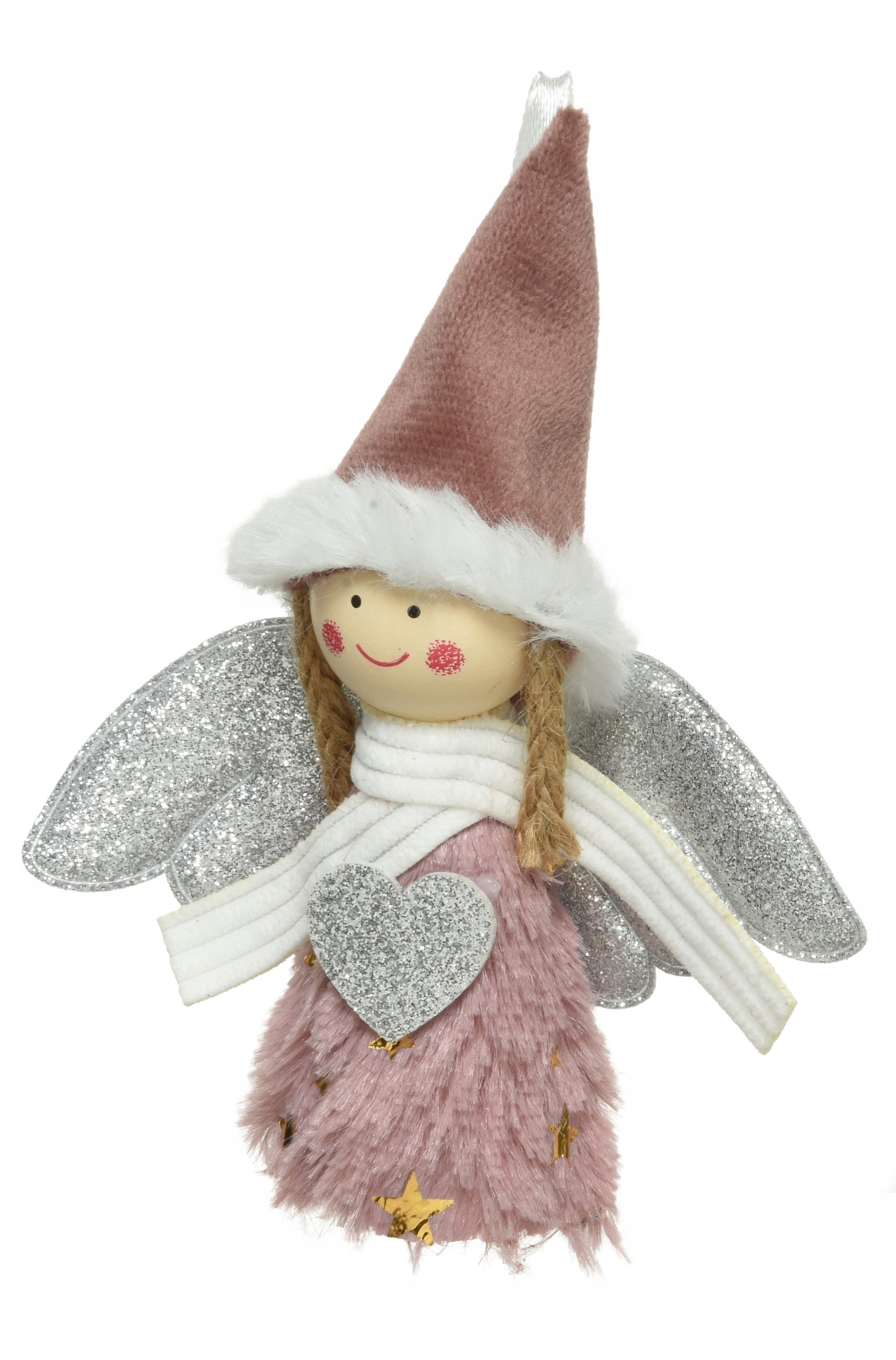 

Bombki choinkowe Zawieszka Anioł Różowy 14cm