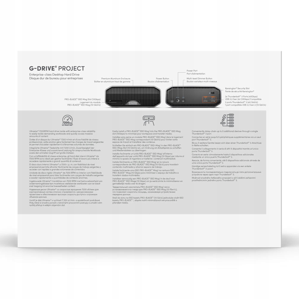 ЗОВНІШНІЙ HDD SANDISK PROFESSIONAL G-DRIVE PROJECT 24TB EAN (GTIN) 718037903477