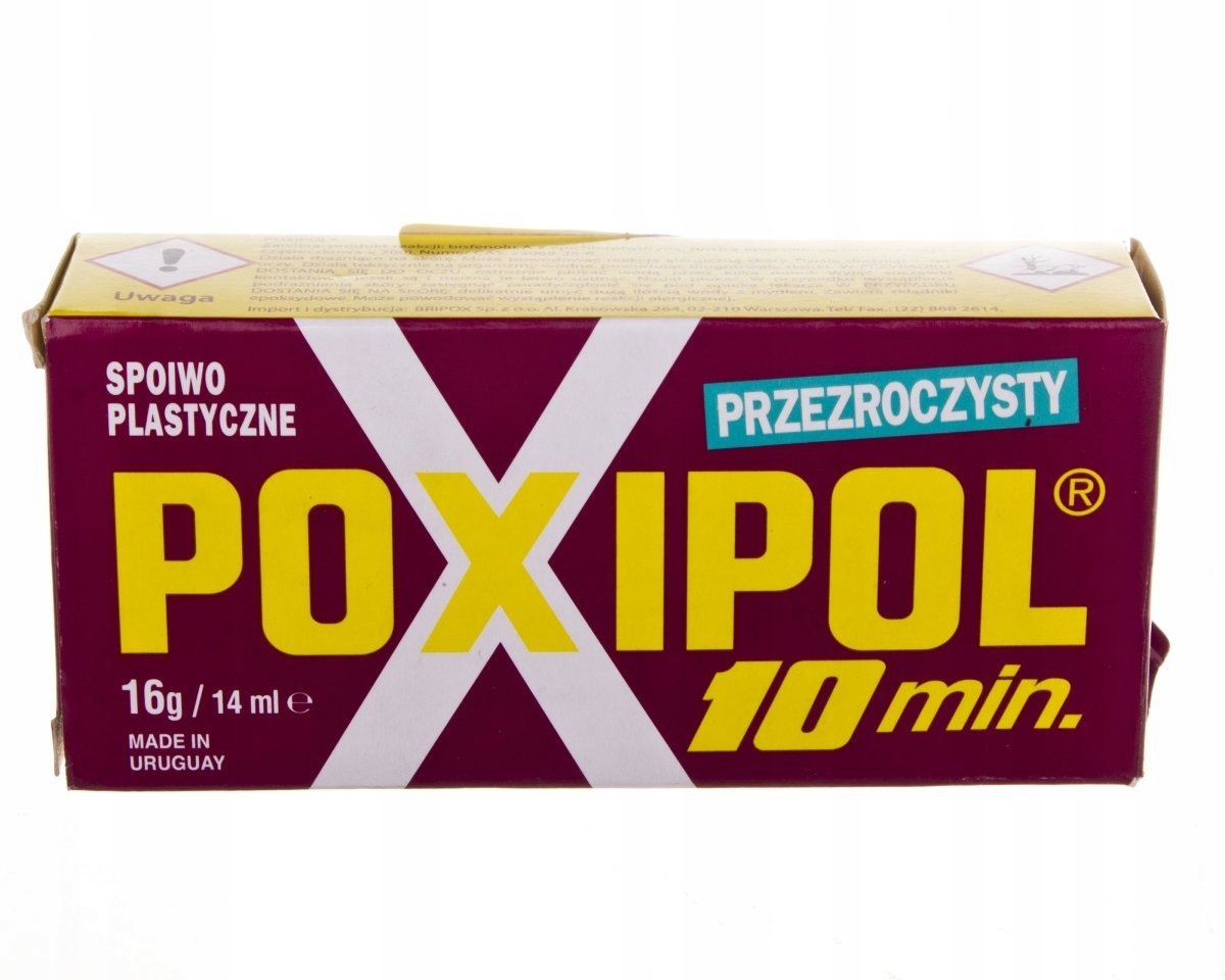 

Klej Poxipol dwuskładnikowy przeźroczysty 16g