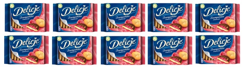 10x 294g Delicje Szampańskie malina Karton