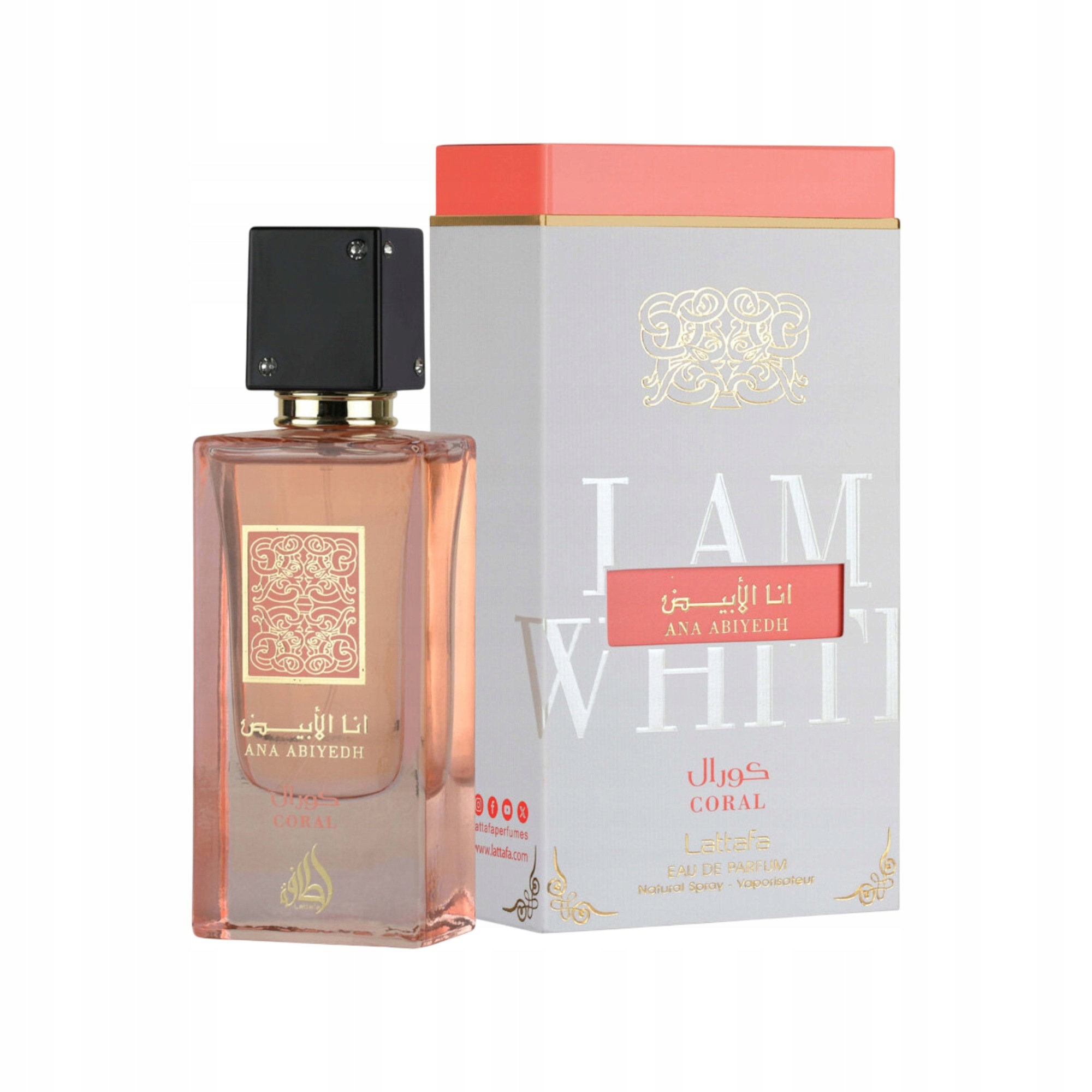 Lattafa Ana Abiyedh Coral parfémovaná voda unisex 60 ml