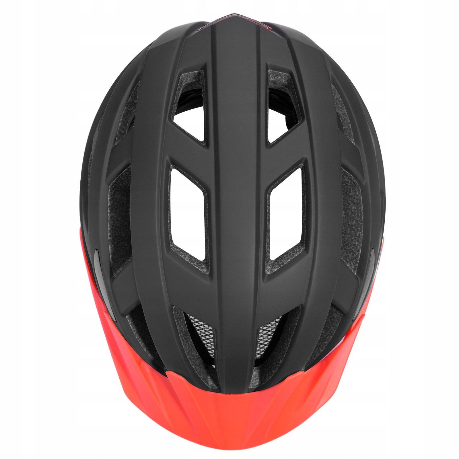 Kask Rowerowy Dziecięcy ze światłem LED M 50-59cm Kolor dominujący czarny