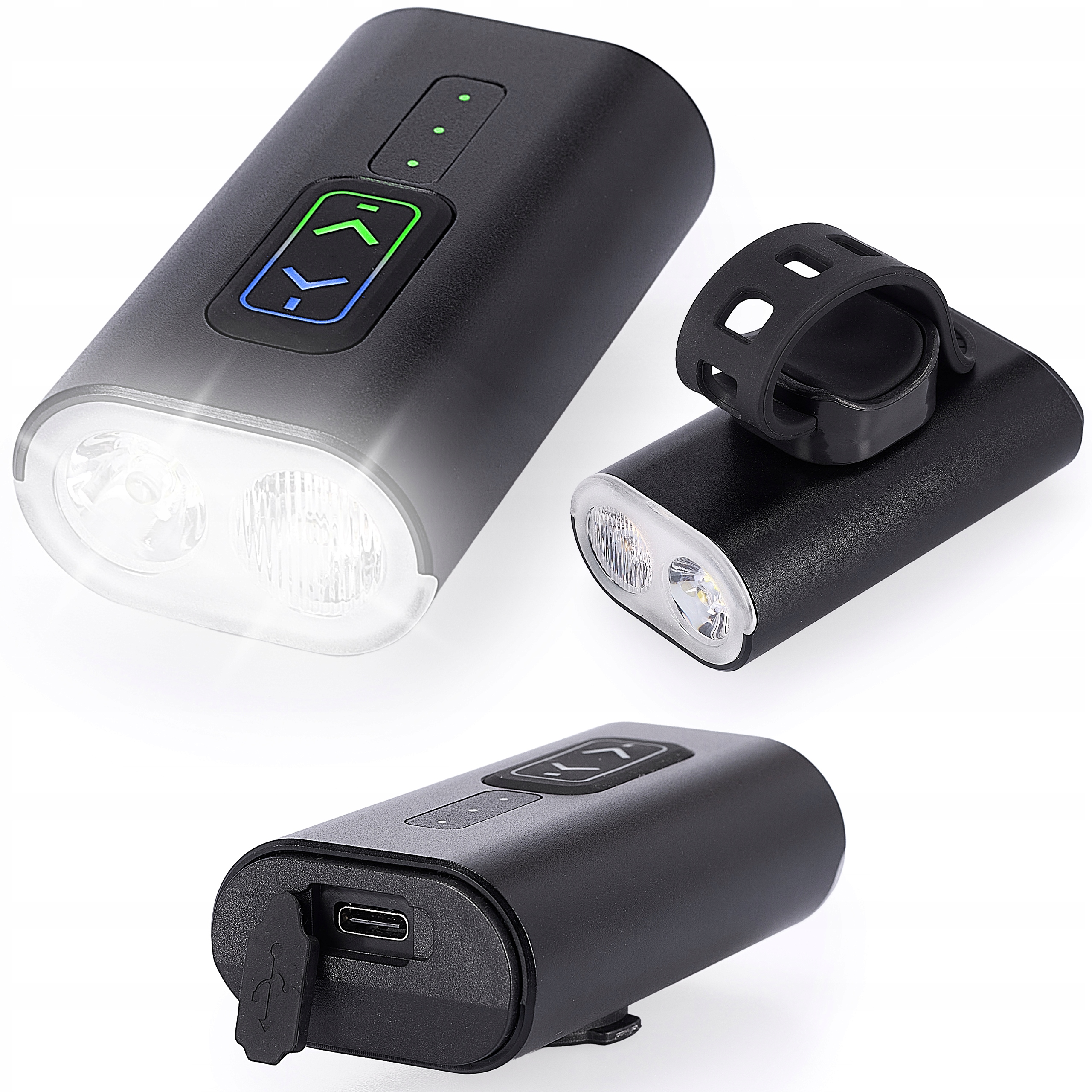 Lampka Rowerowa Przednia Mocna światło led latarka rower przód Usb-c 1000lm
