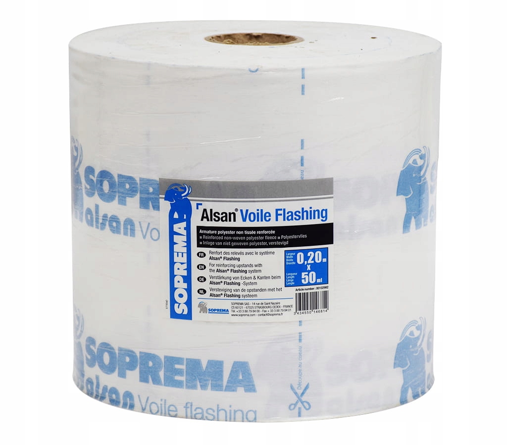 Alsan Voile Flashing Soprema włóknina wzmacn. SZER.20cm ZESTAW=ROLKA=50MB