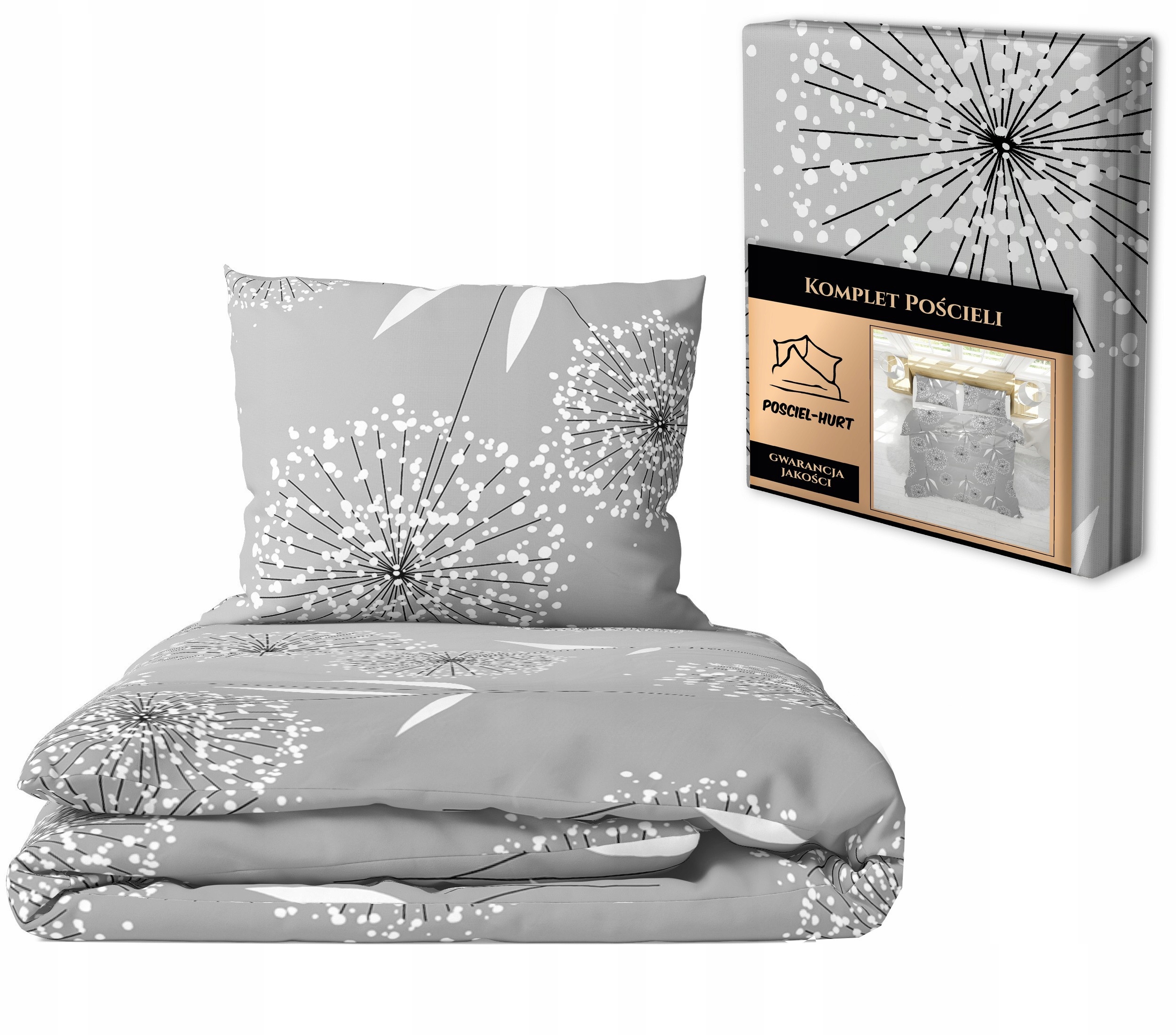 Sada Povlečení 160x200 2x70x80, 100% Bavlna, 140 g/m2, vzor: Foukačky