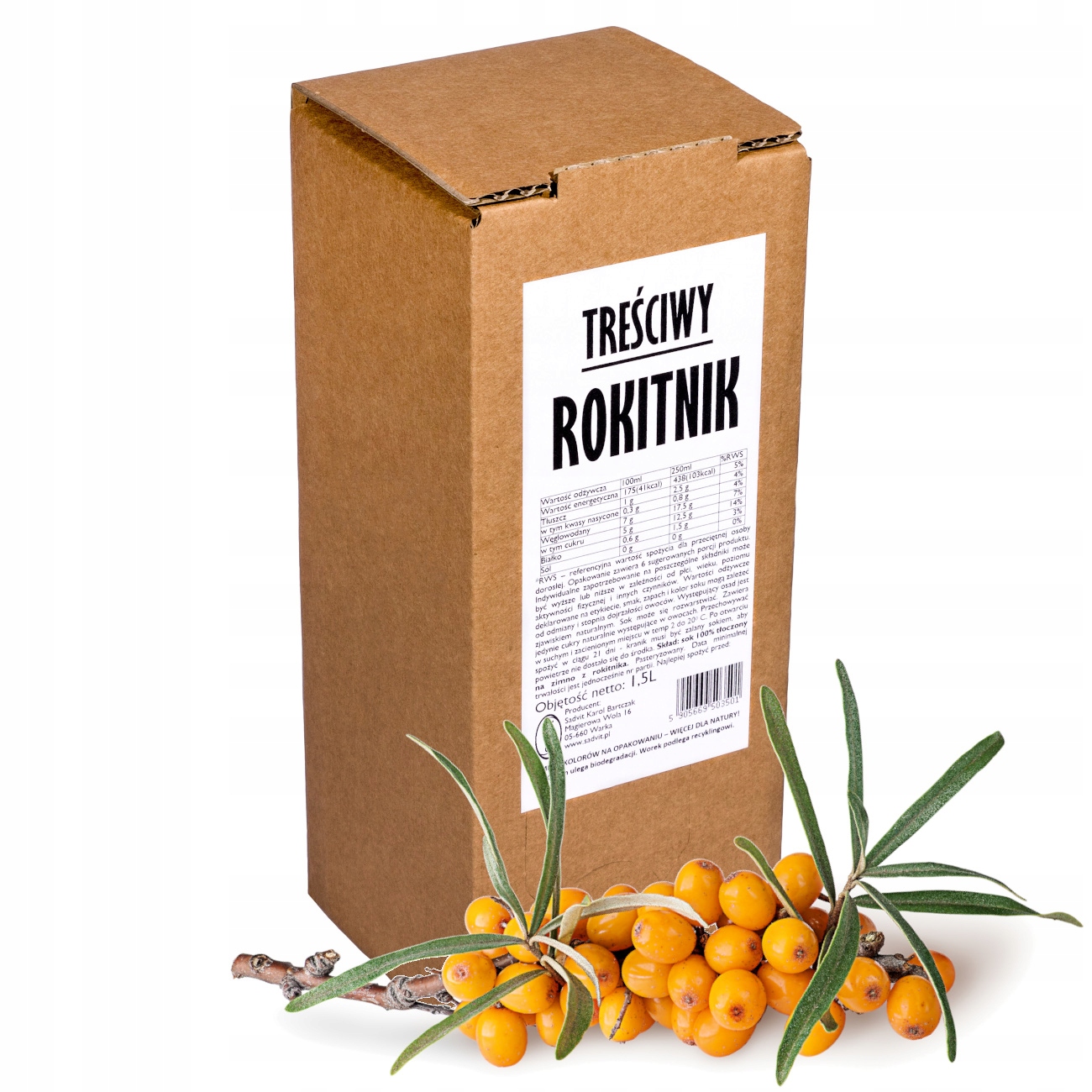 

sok rokitnik 100% sok z rokitnika naturalny 1,5L