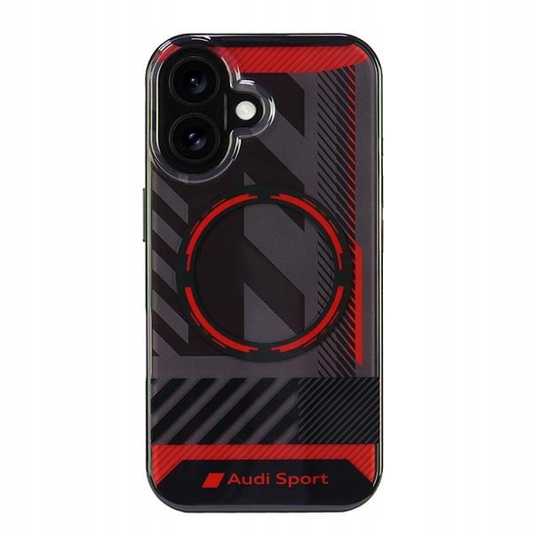 Etui Audi IML Sport MagSafe na iPhone 16 6. 1" czarne Audi
