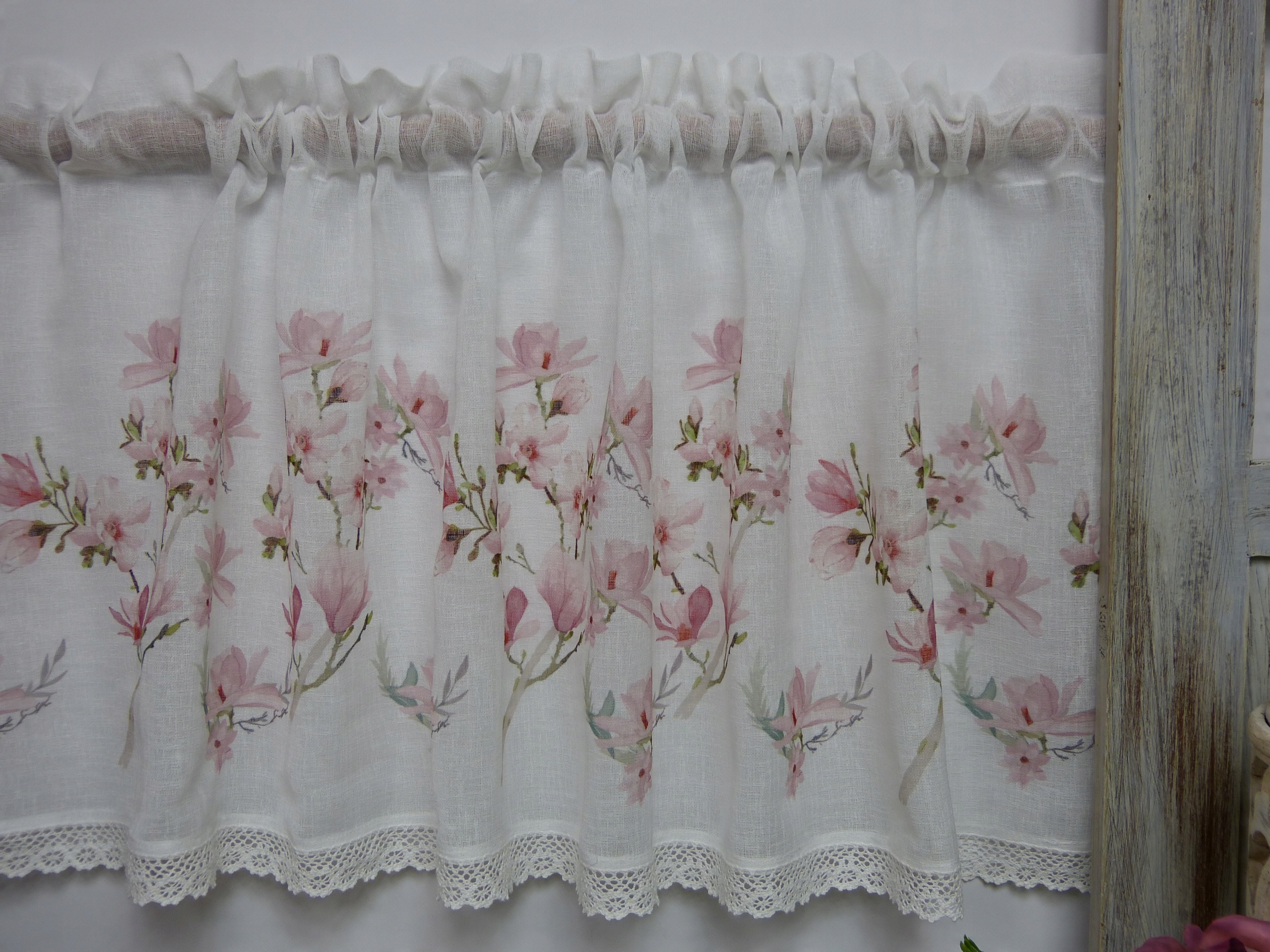 

Zazdrostka krótka 50 cm biała bawełna Magnolia