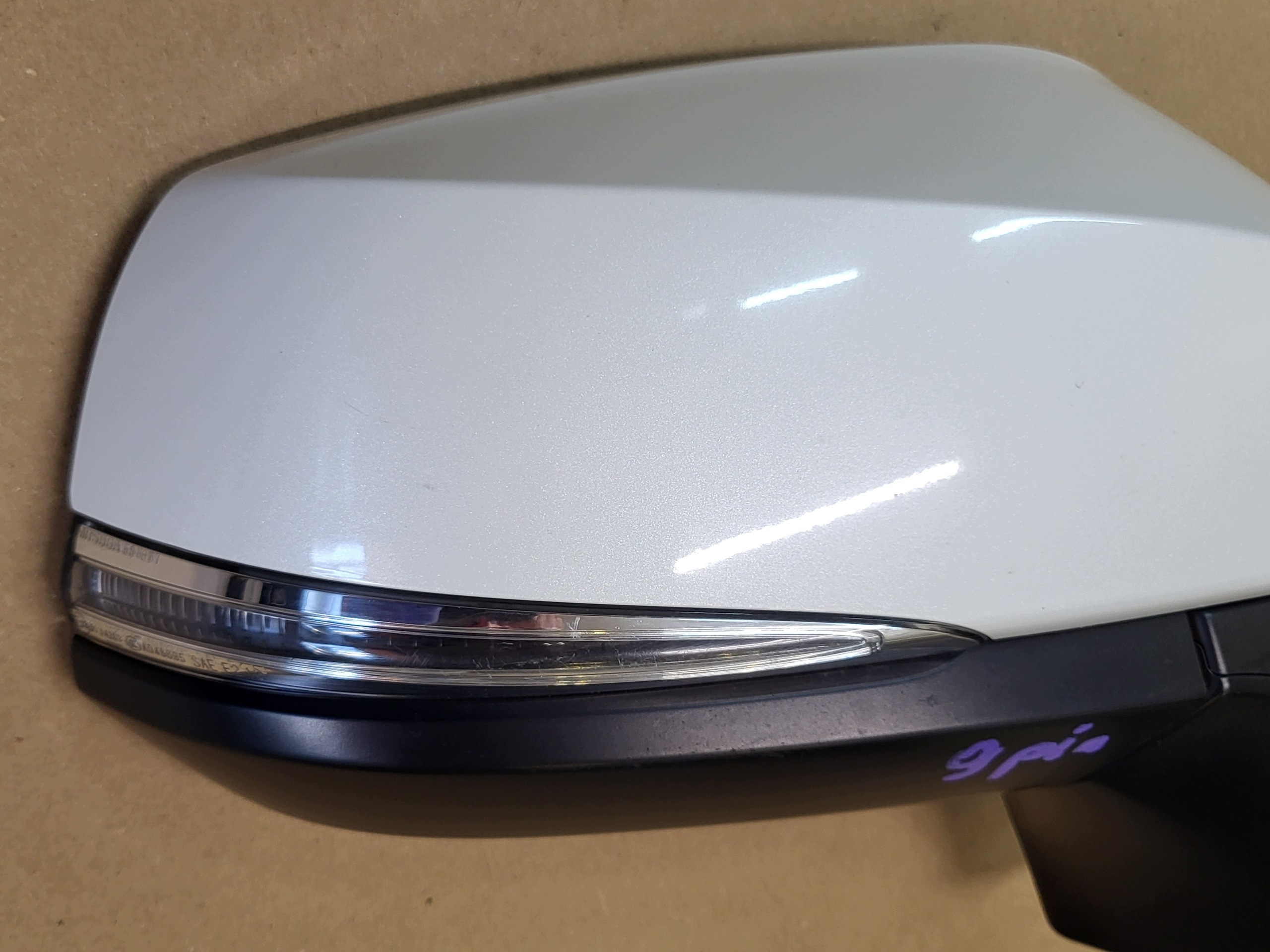 mirror complete exterior 9 PIN right BIALA PERLA TOYOTA RAV4 V OE